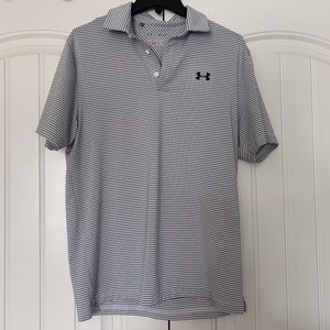 Grey under armour polo